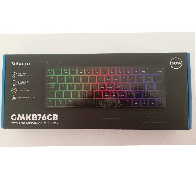 Teclado mecánico compacto Solarmax GMKB76CB